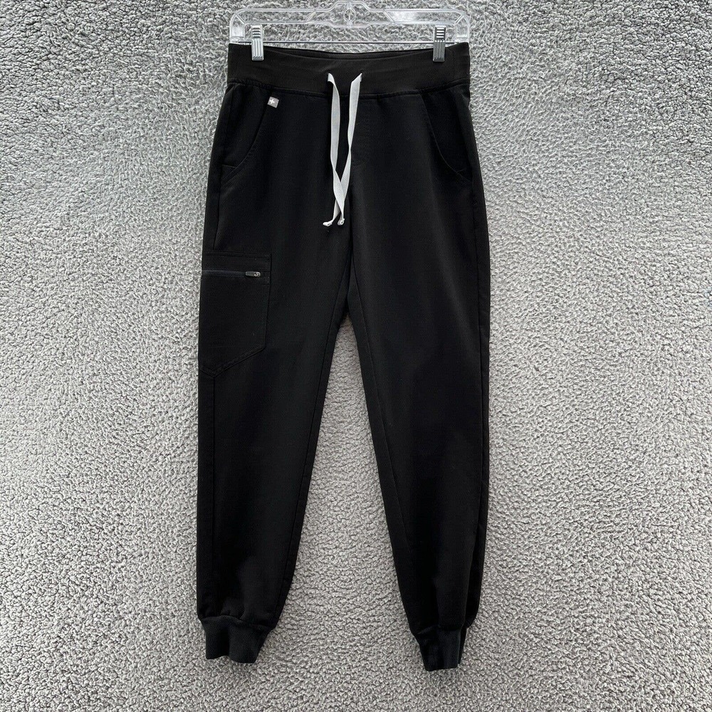 Figs Scrub Pants Womens XS Black Zamora Jogger Technical Collection